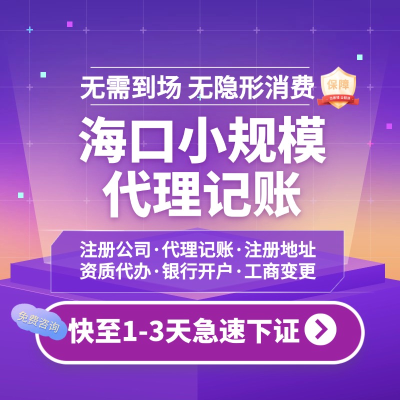 海口小规模代理记账
