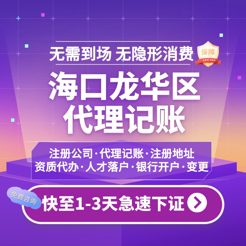 海口龙华区代理记账服务